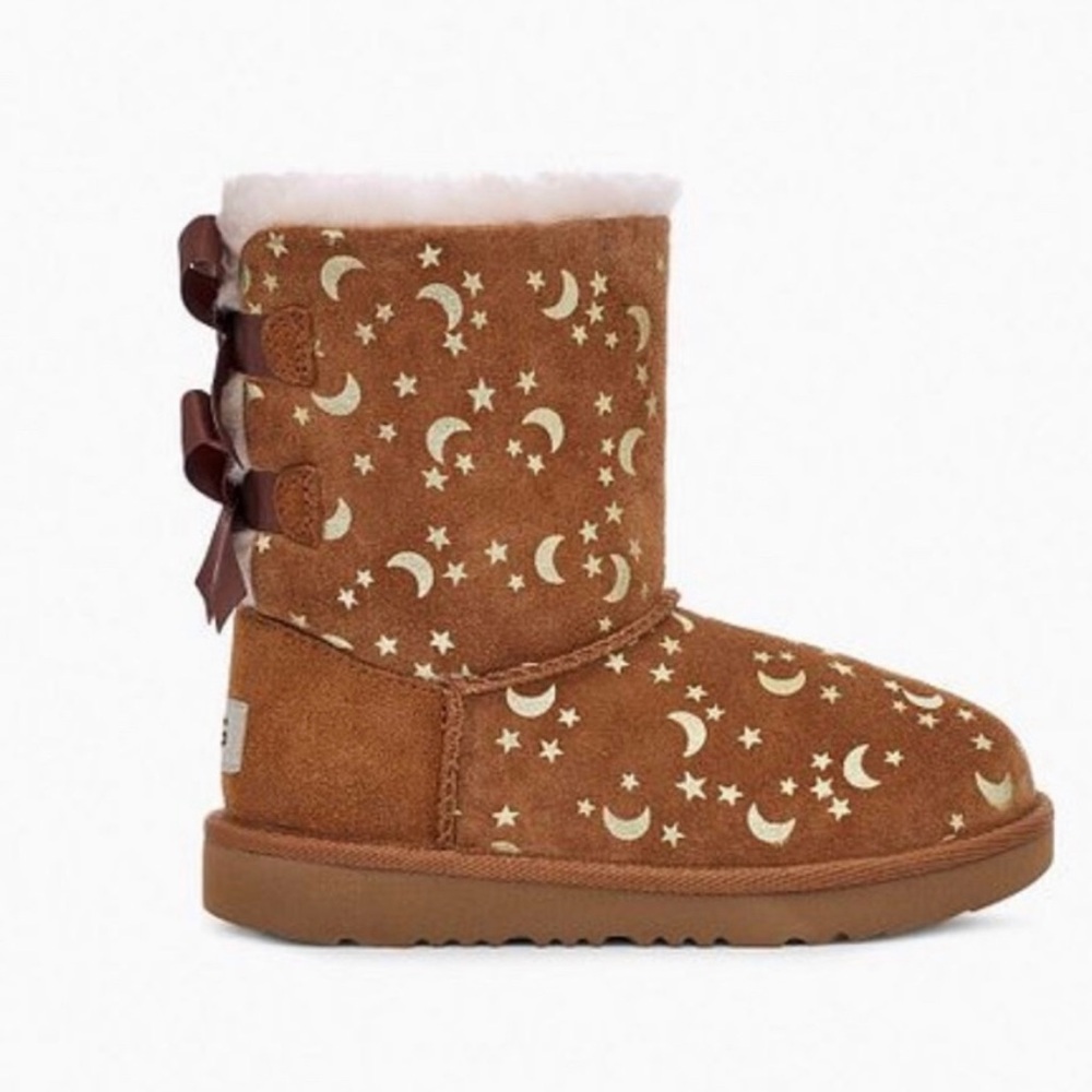 Ugg Bailey Bow with Metallic Moon and Star Boots